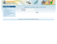 Tablet Screenshot of adminpanel.comstech.org